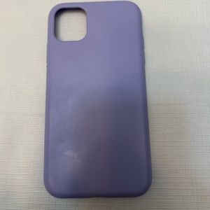Lavender silicone iPhone 11 case